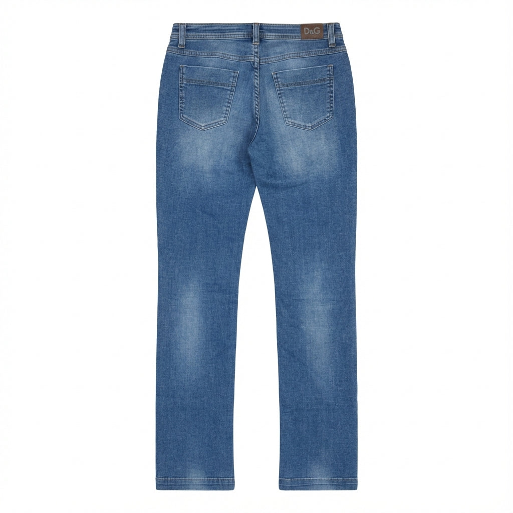 Dolce & Gabbana jeans featuring faded front whiskering available at Lestyle Boutique Melbourne