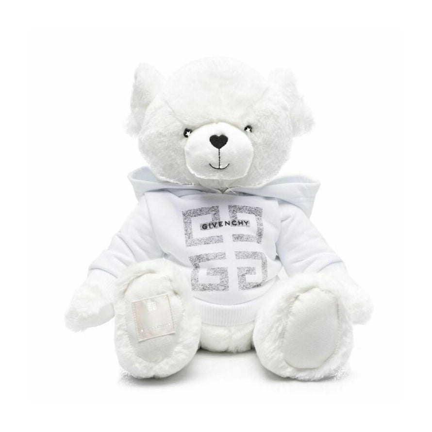 GIVENCHY kids giocattoli featuring white plush bear with hoodie available at Lestyle Boutique Melbourne