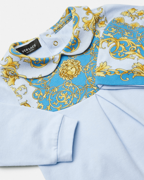 Versace Kids Body (Set of Two) featuring Barocco-print cotton, available at Lestyle Boutique Melbourne
