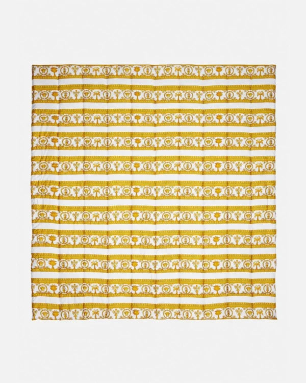 Versace Comforter featuring baroque double-face in gold and black available at Lestyle Boutique Melbourne