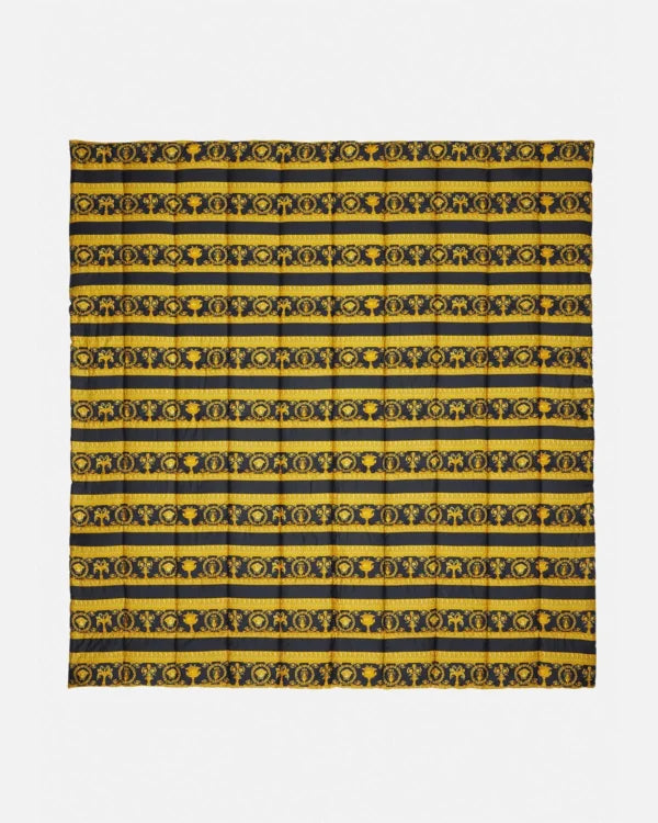 Versace Comforter featuring baroque double-face in gold and black available at Lestyle Boutique Melbourne