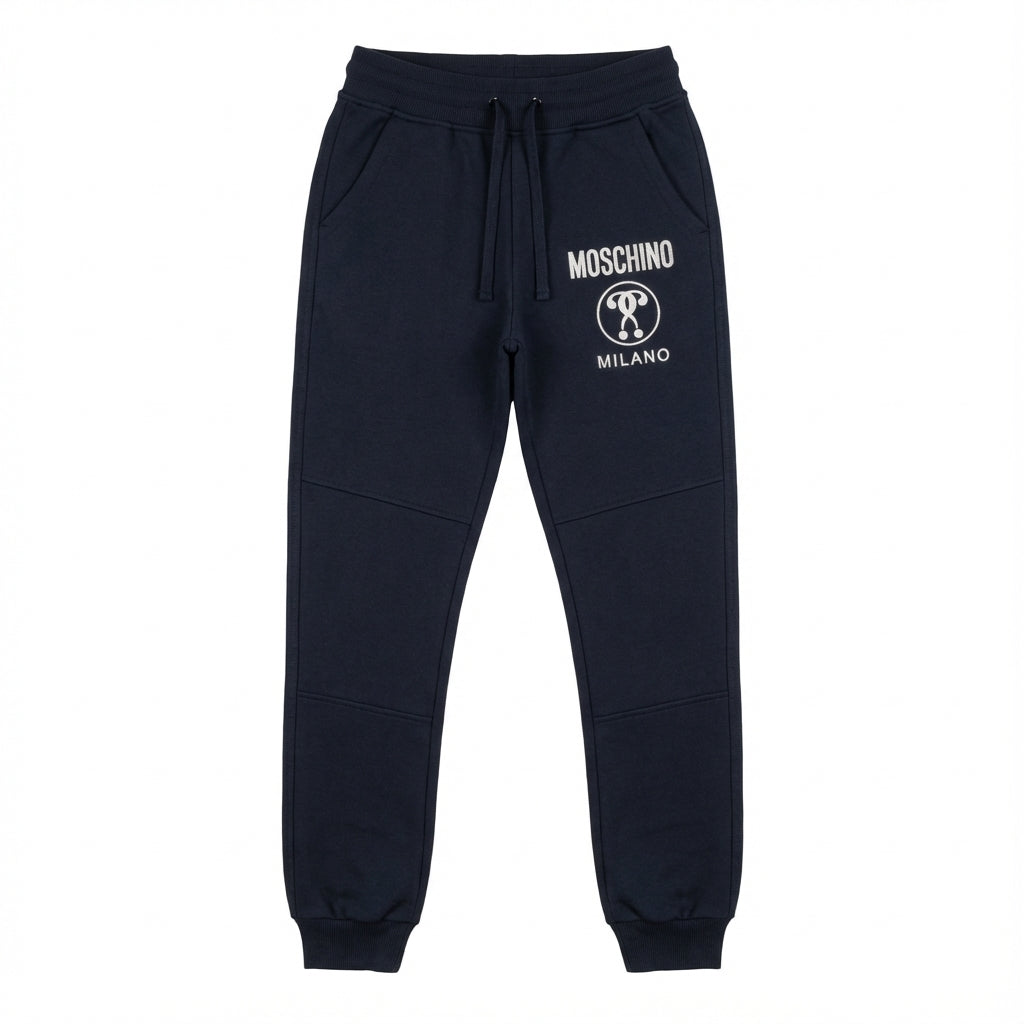 Moschino kids pants featuring logo print available at Lestyle Boutique Melbourne