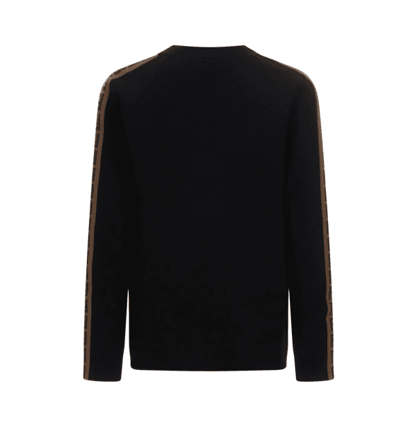 Fendi Kids Sweater with ribbed crewneck and long raglan sleeves, available at Lestyle Boutique Melbourne