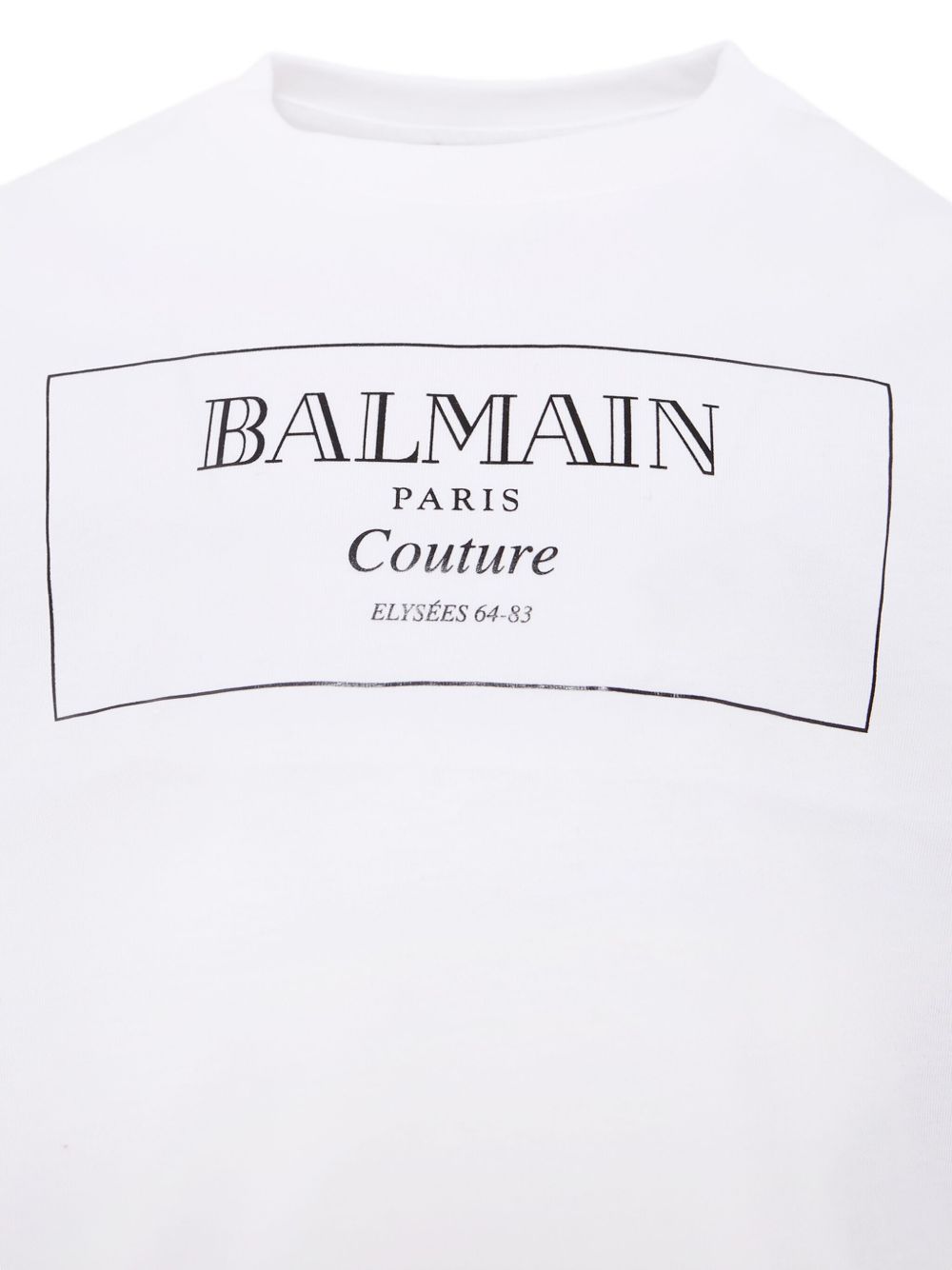 BALMAIN KIDS T-SHIRT featuring couture print on chest available at Lestyle Boutique Melbourne