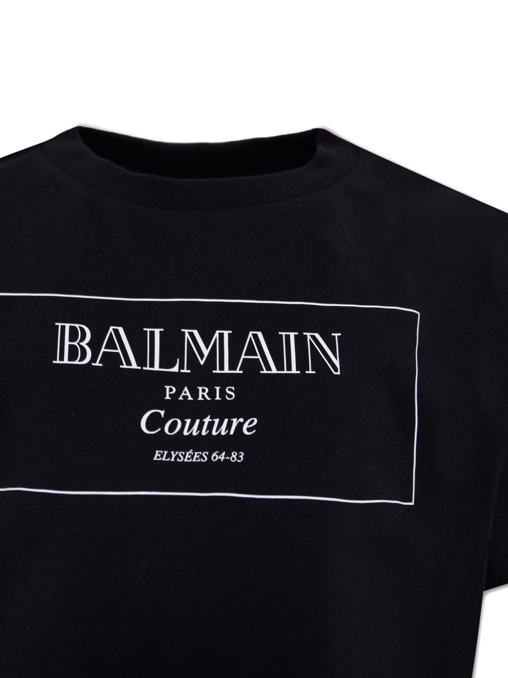 BALMAIN KIDS T-SHIRT featuring Balmain Couture print on the chest available at Lestyle Boutique Melbourne