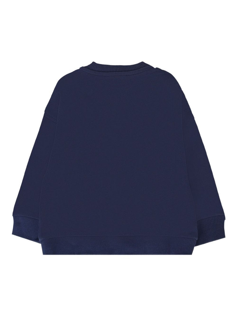 MOSCHINO KIDS TEDDY-LOGO SWEATSHIRT featuring teddy bear motif available at Lestyle Boutique Melbourne