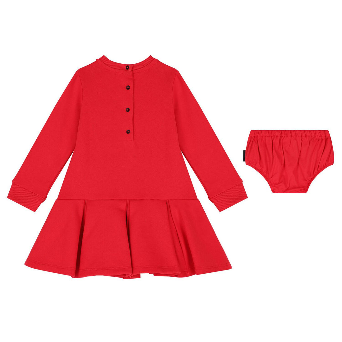 Balmain Younger Girls Logo Dress Set featuring logo print available at Lestyle Boutique Melbourne