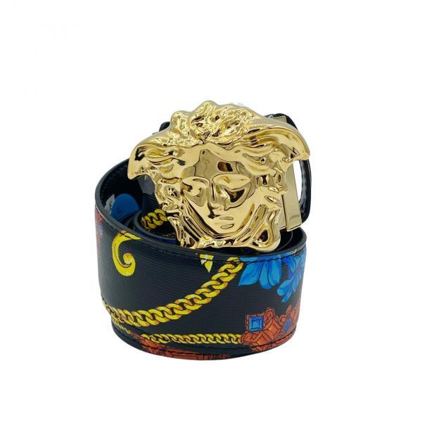Versace belt with Medusa head buckle featuring luxury design available at Lestyle Boutique Melbourne