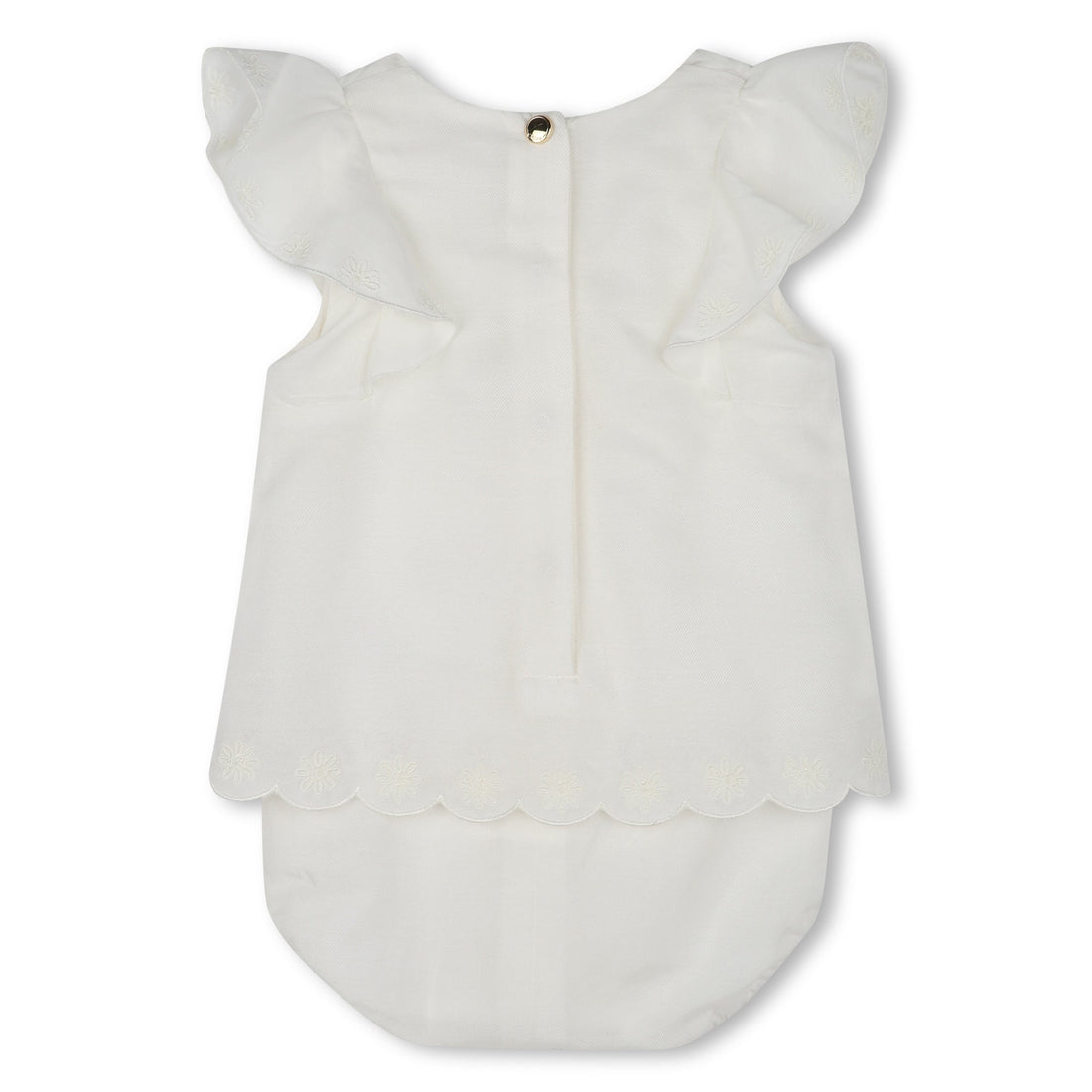 Chloé kids romper featuring flutter sleeves available at Lestyle Boutique Melbourne