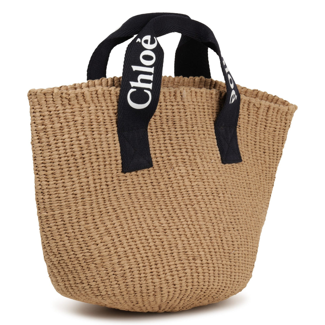 Chloé Kids Straw Tote Bag featuring woven texture available at Lestyle Boutique Melbourne