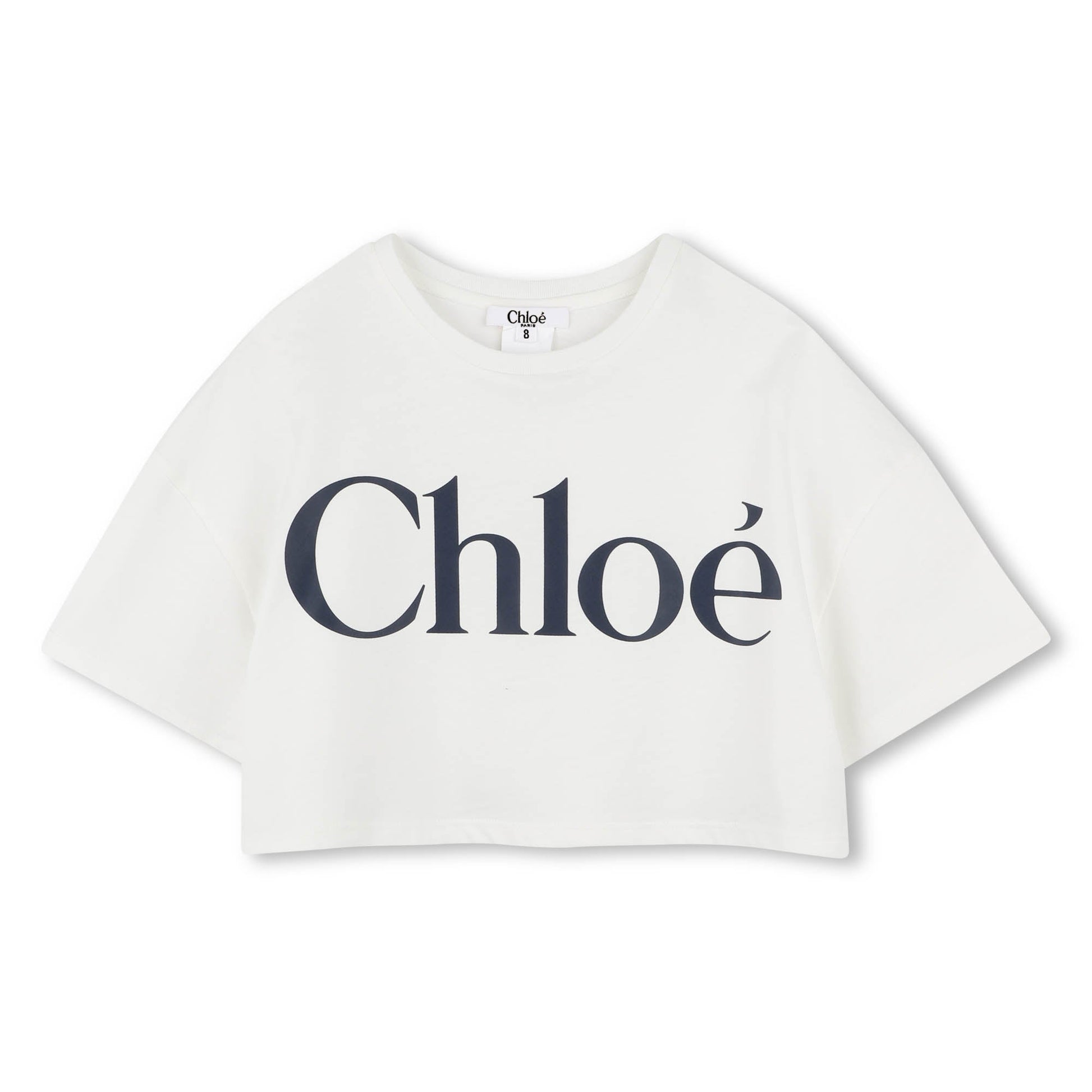 Chloé T-shirt featuring bold logo print available at Lestyle Boutique Melbourne