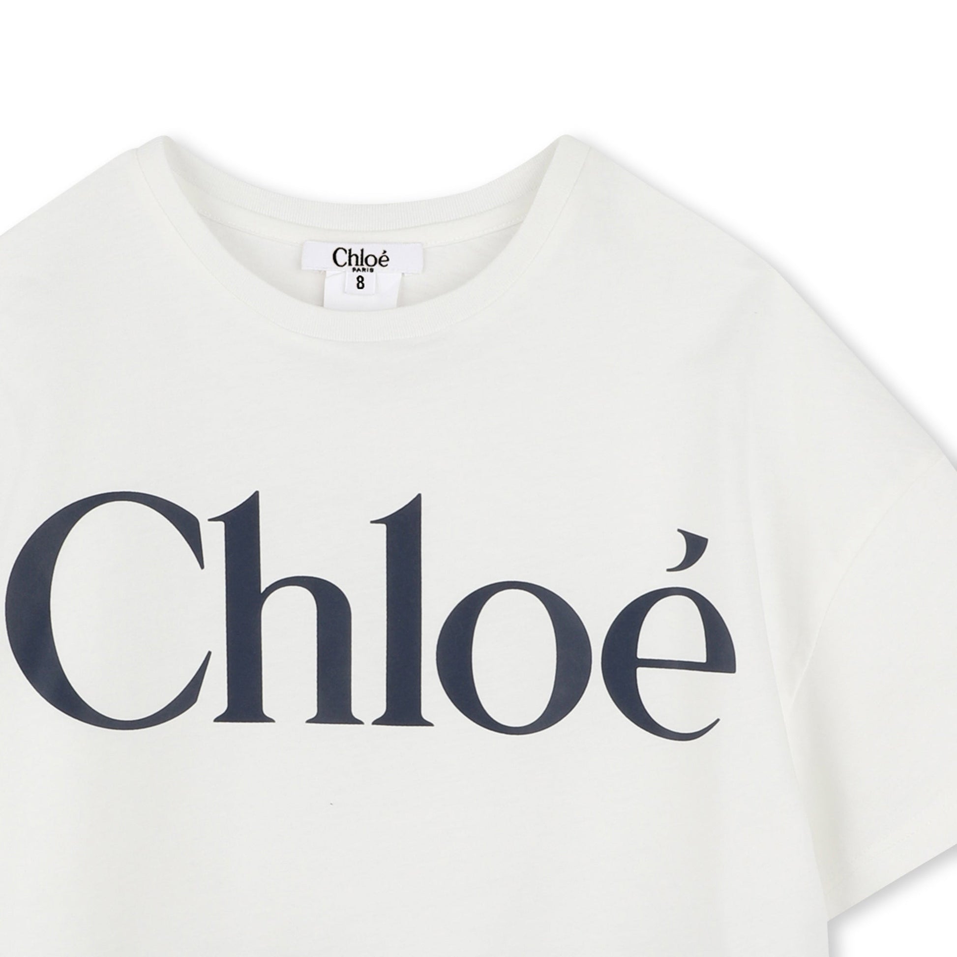 Chloé T-shirt featuring bold logo print available at Lestyle Boutique Melbourne