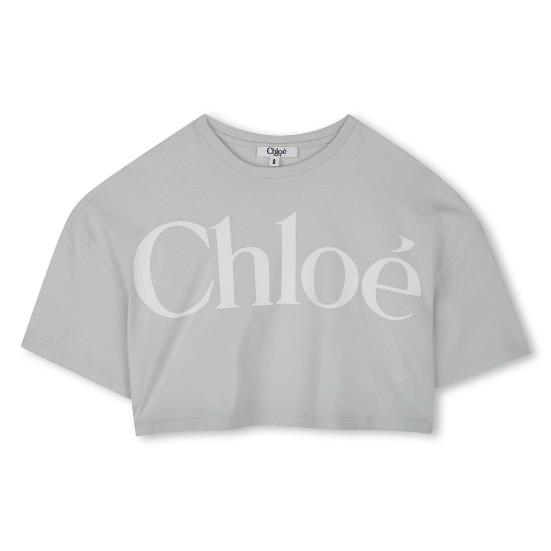 Chloé short kids T-shirt featuring oversized logo available at Lestyle Boutique Melbourne