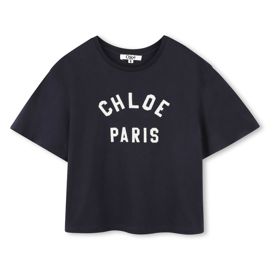Chloé Kids T-shirt featuring logo design available at Lestyle Boutique Melbourne