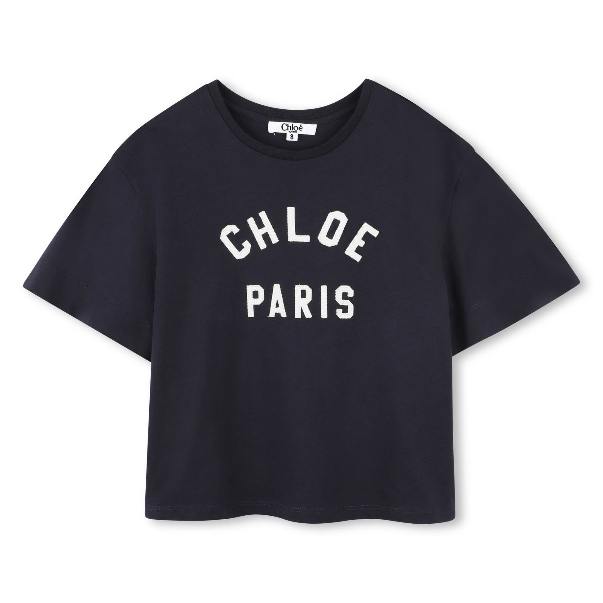 Chloé Kids T-shirt featuring logo design available at Lestyle Boutique Melbourne