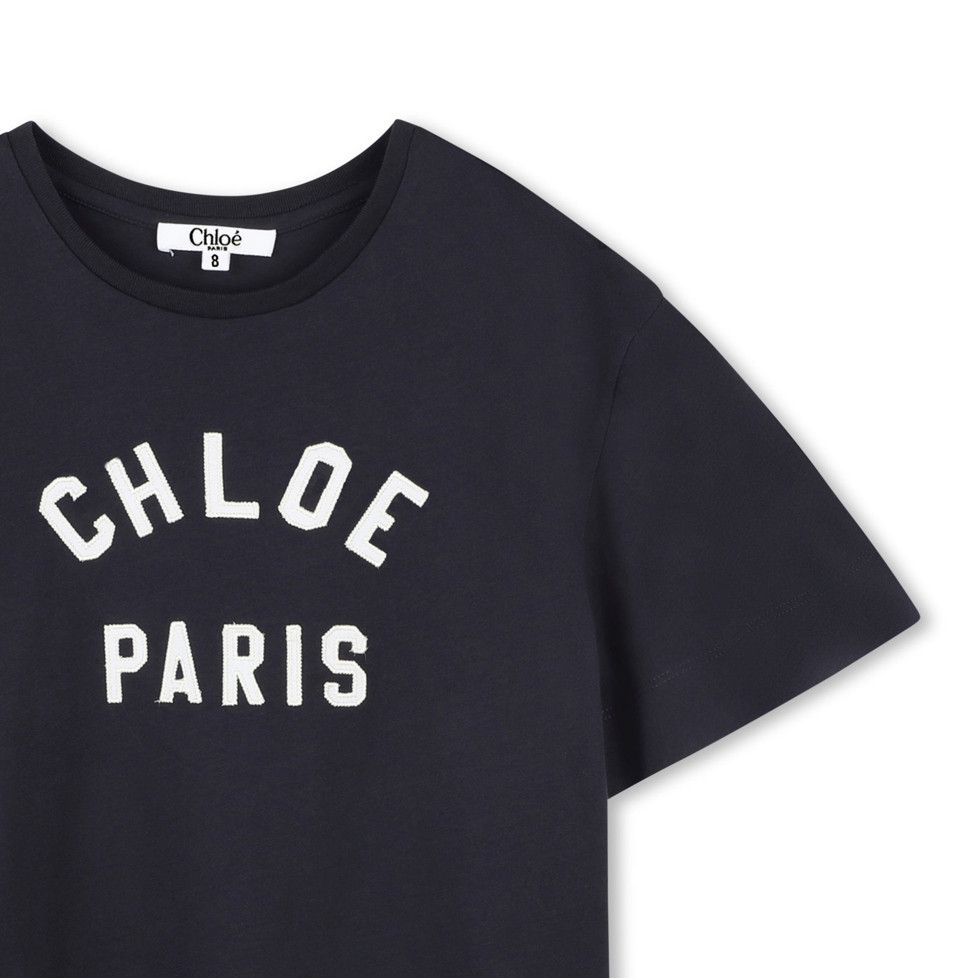 Chloé Kids T-shirt featuring logo design available at Lestyle Boutique Melbourne