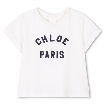 Chloé Kids T-shirt with OFFWHITE key feature available at Lestyle Boutique Melbourne