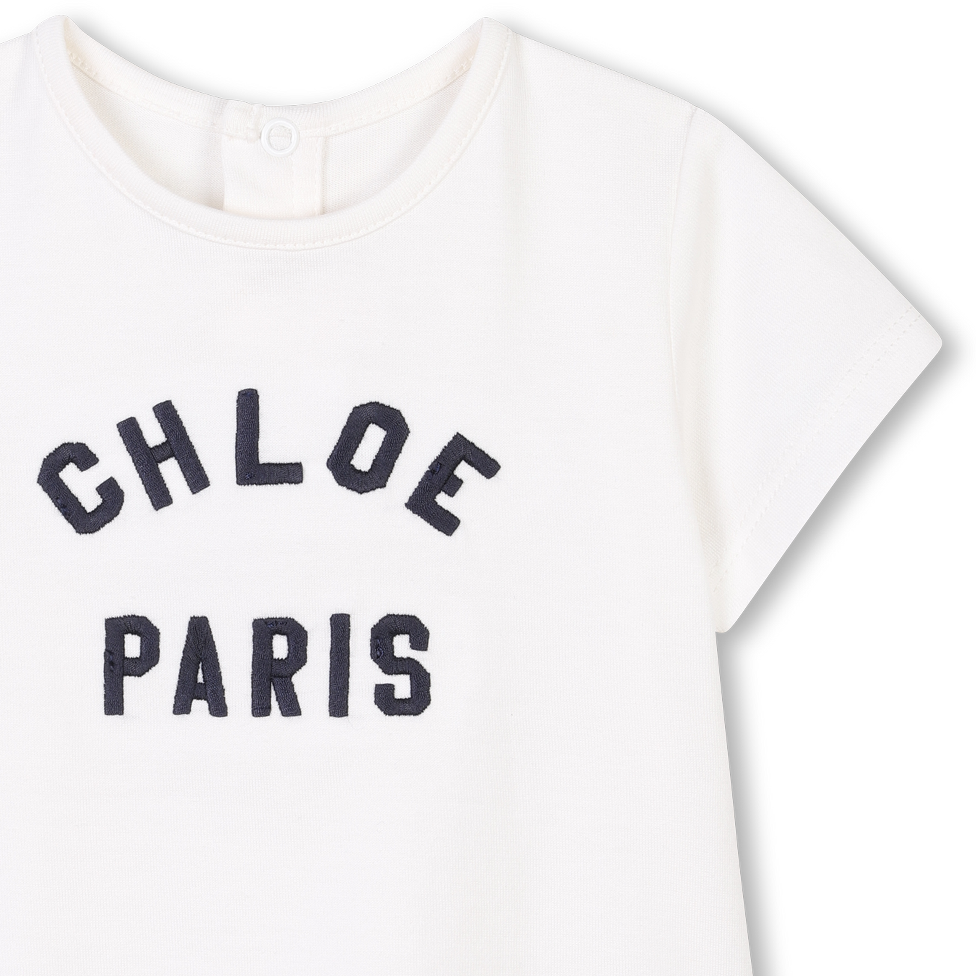 Chloé Kids T-shirt with OFFWHITE key feature available at Lestyle Boutique Melbourne