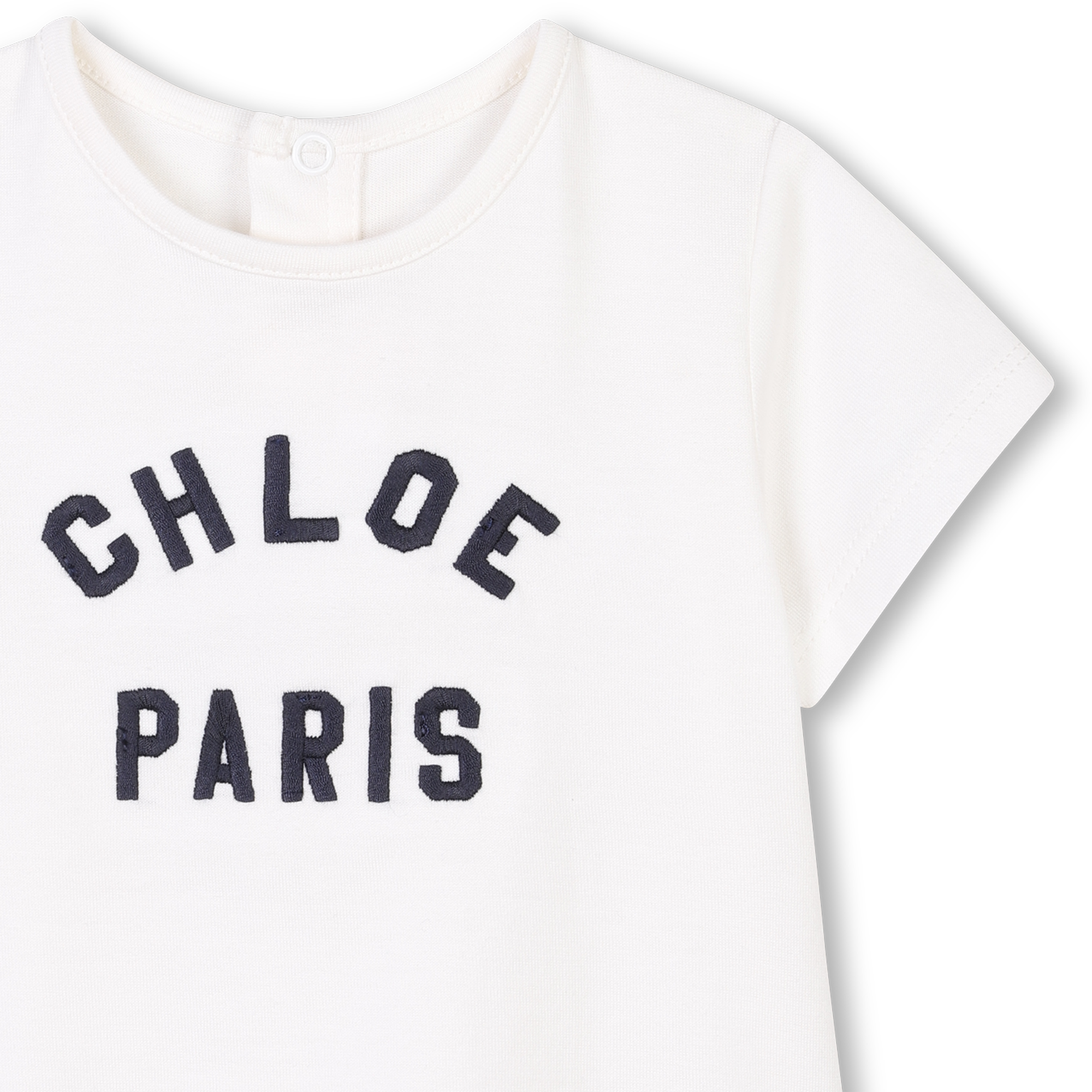 Chloé Kids T-shirt with OFFWHITE key feature available at Lestyle Boutique Melbourne