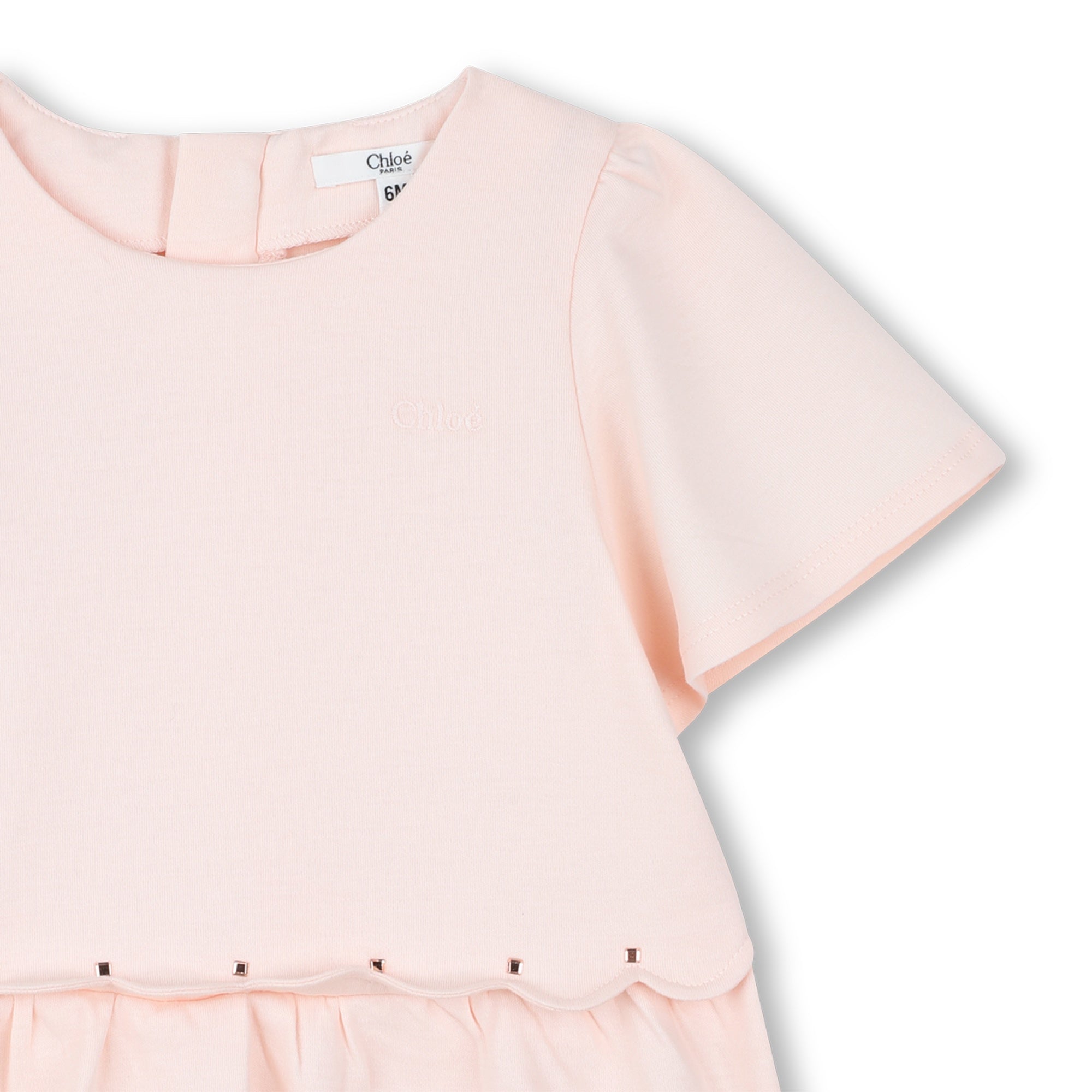 Chloé Kids Dress featuring a soft pink tone available at Lestyle Boutique Melbourne