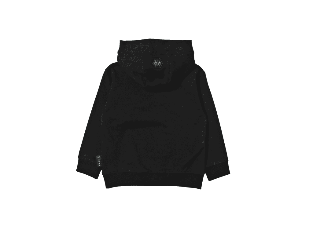PHILIPP PLEIN JUNIOR HOODIE featuring logo-print cotton available at Lestyle Boutique Melbourne