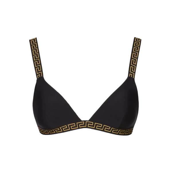 Versace bikini top featuring Greek key detailing available at Lestyle Boutique Melbourne