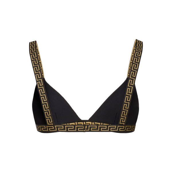 Versace bikini top featuring Greek key detailing available at Lestyle Boutique Melbourne