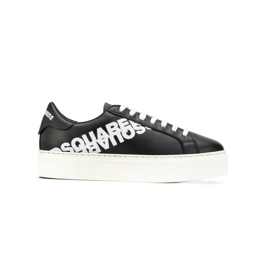 DSQUARED2 LOW-TOP SNEAKERS featuring PRINTED LOGO available at Lestyle Boutique Melbourne