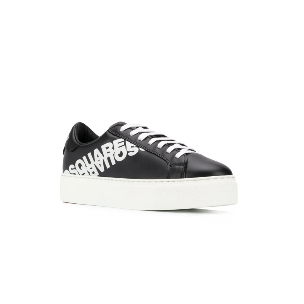 DSQUARED2 LOW-TOP SNEAKERS featuring PRINTED LOGO available at Lestyle Boutique Melbourne