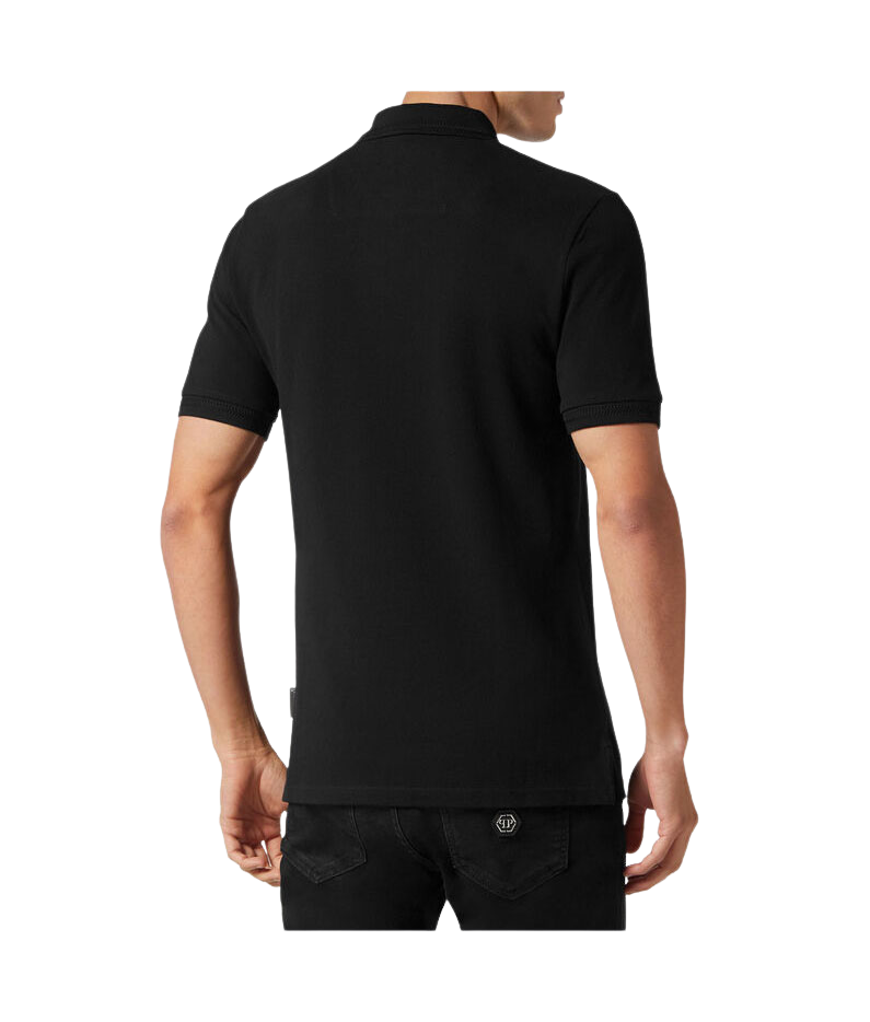 PHILIPP PLEIN SHORT SLEEVE POLO SHIRT featuring graphic print available at Lestyle Boutique Melbourne