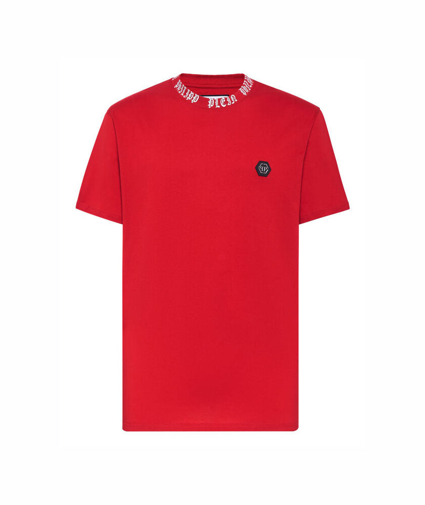 PHILIPP PLEIN T-SHIRT featuring logo print at the chest available at Lestyle Boutique Melbourne