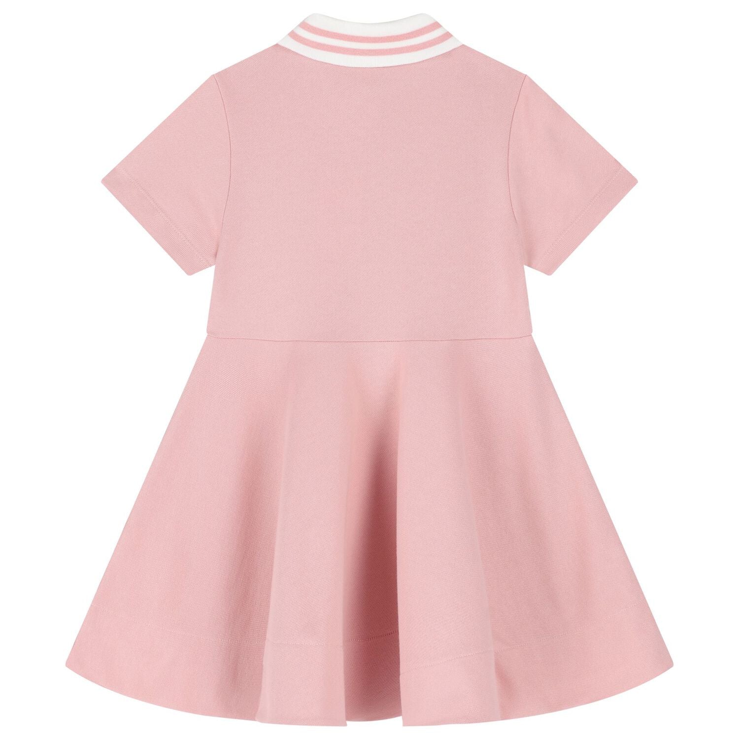 Fendi Kids dress featuring pink polo collar and embroidered chest logo available at Lestyle Boutique Melbourne