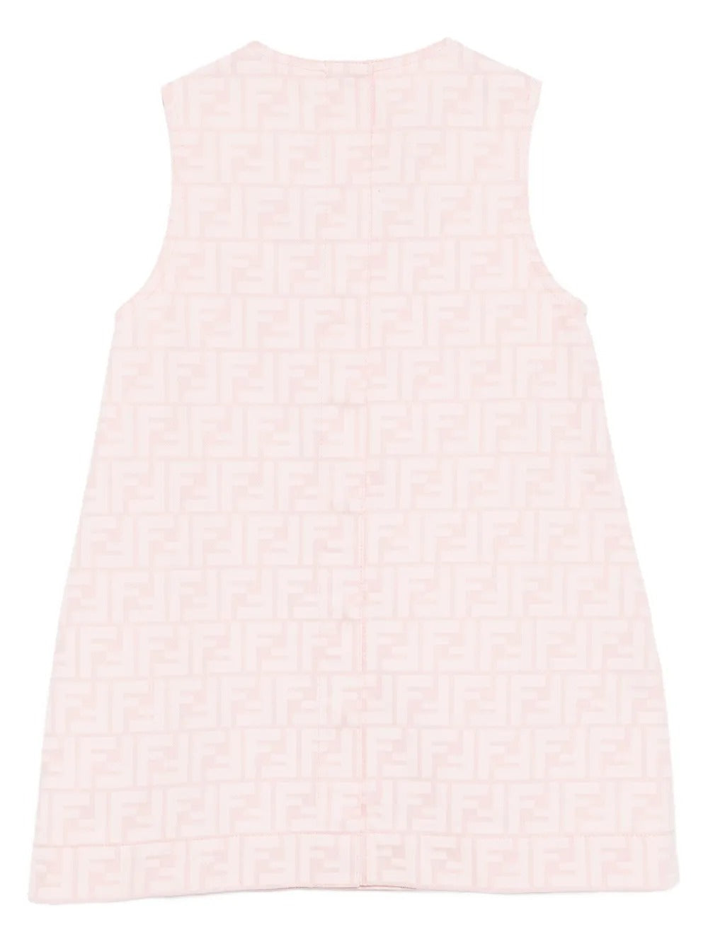 Fendi KIDS DRESS with pink FF logo all-over print available at Lestyle Boutique Melbourne
