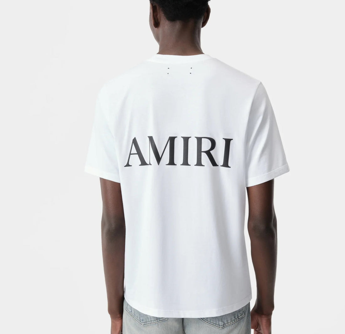 AMIRI T-Shirt with black logo graphic available at Lestyle Boutique Melbourne