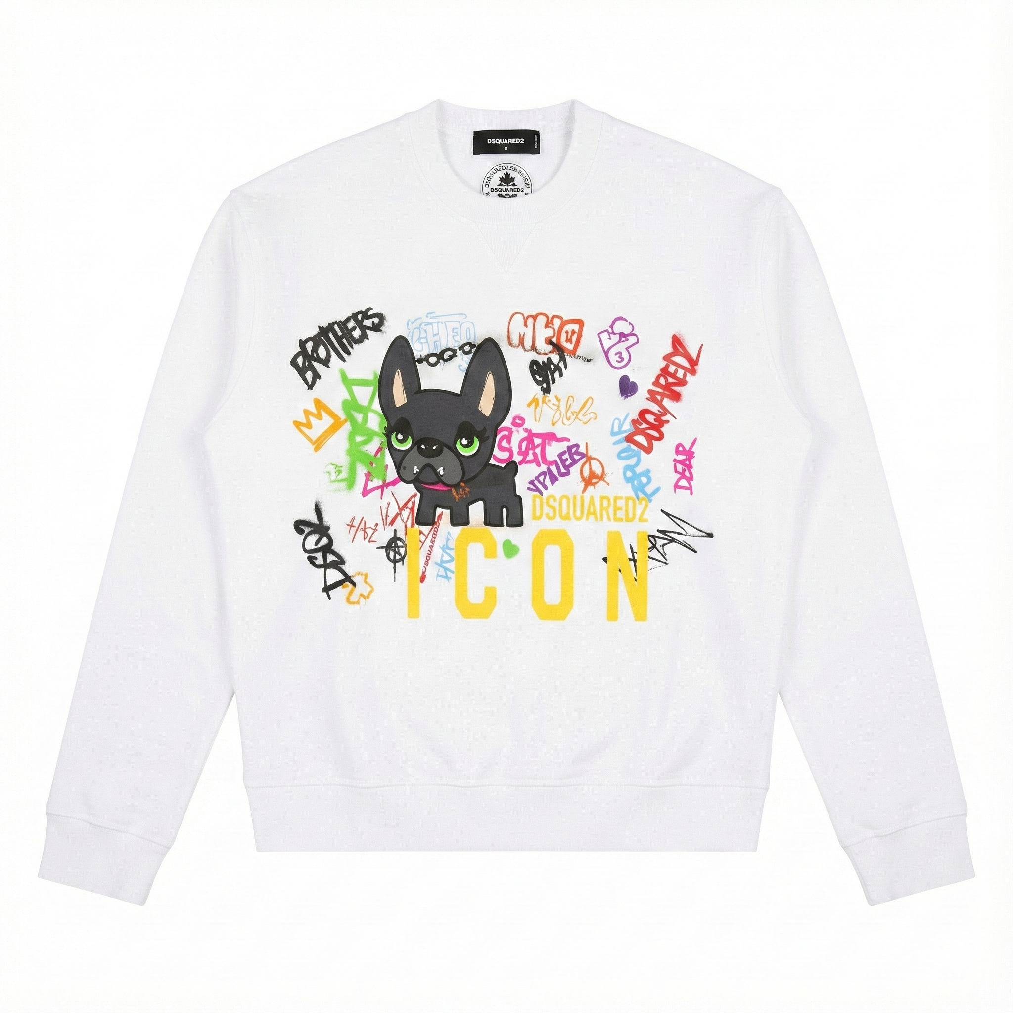 DSQUARED2 SWEATSHIRT featuring colorful graphic print available at Lestyle Boutique Melbourne