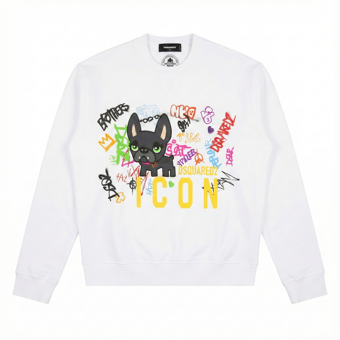 DSQUARED2 SWEATSHIRT featuring colorful graphic print available at Lestyle Boutique Melbourne