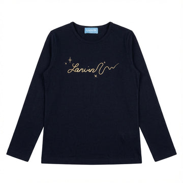 Lanvin Kids T-Shirt featuring logo script with stars available at Lestyle Boutique Melbourne