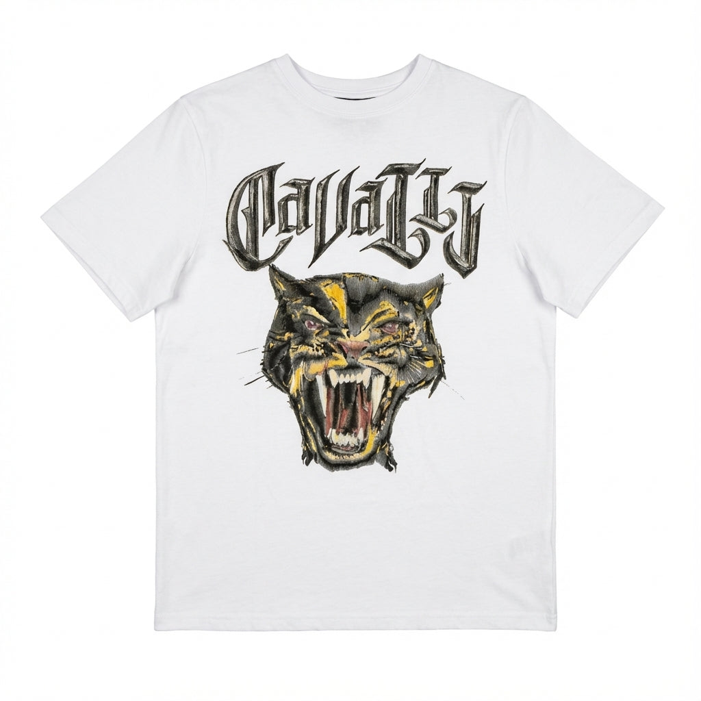 Roberto Cavalli T-shirt featuring tiger graphic print available at Lestyle Boutique Melbourne