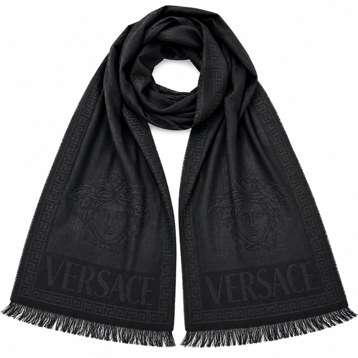 VERSACE scarf featuring Medusa motif available at Lestyle Boutique Melbourne