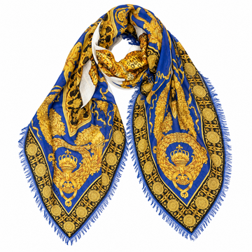 VERSACE SILK SCARF 120x120cm