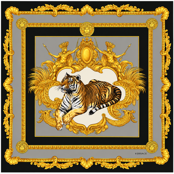 VERSACE SILK SCARF 90CM