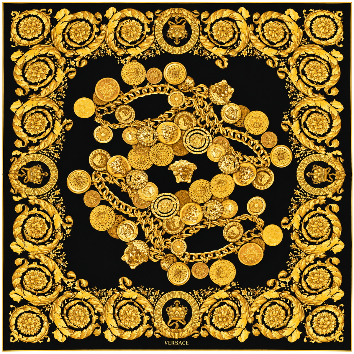 VERSACE SILK SCARF