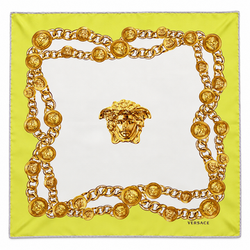 VERSACE silk handkerchief featuring Barocco Medusa available at Lestyle Boutique Melbourne
