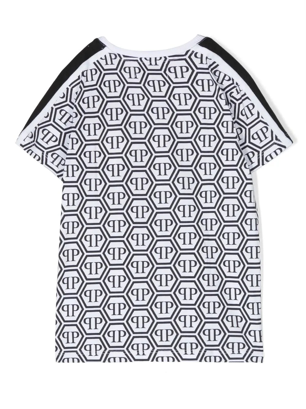 PHILIPP PLEIN KIDS T-SHIRT featuring monogram PP hexagon pattern available at Lestyle Boutique Melbourne