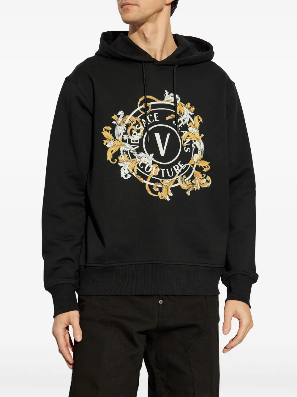 VERSACE JEANS COUTURE Hoodie featuring logo print available at Lestyle Boutique Melbourne