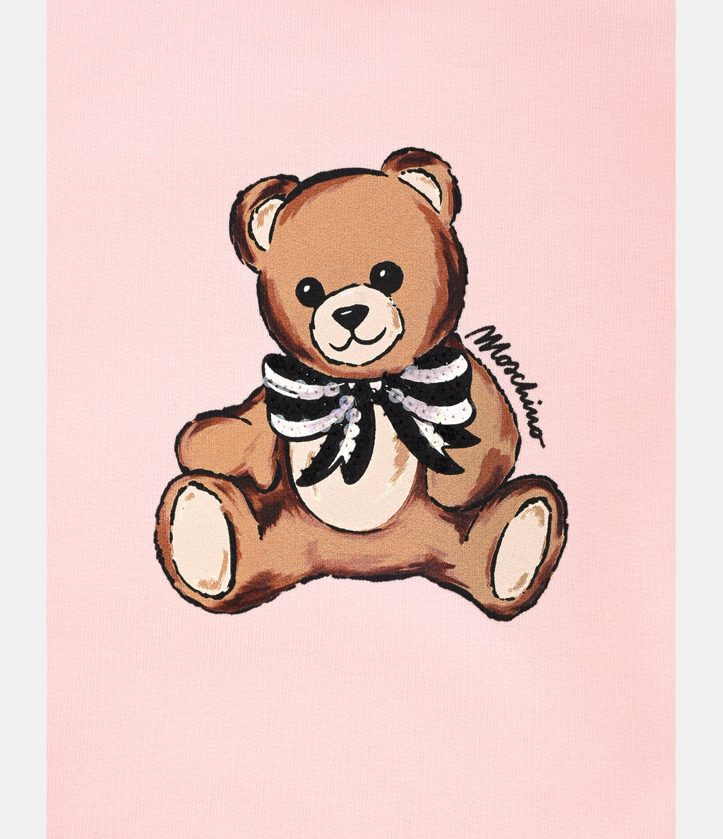 MOSCHINO KIDS SWEATSHIRT featuring Teddy Bear-bow available at Lestyle Boutique Melbourne