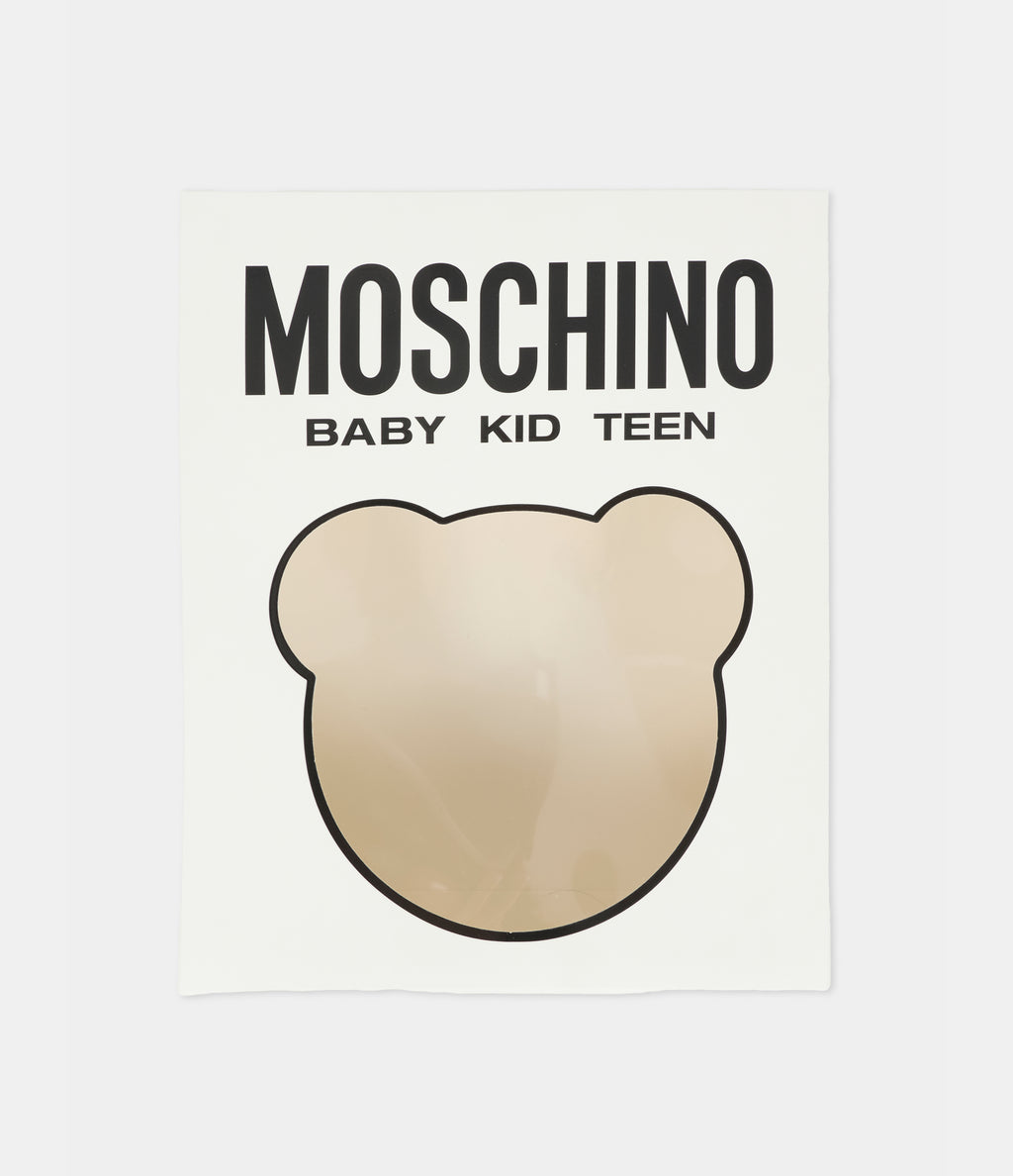 MOSCHINO BABYGROW BIB AND HAT GIFT SET featuring teddy bear design available at Lestyle Boutique Melbourne