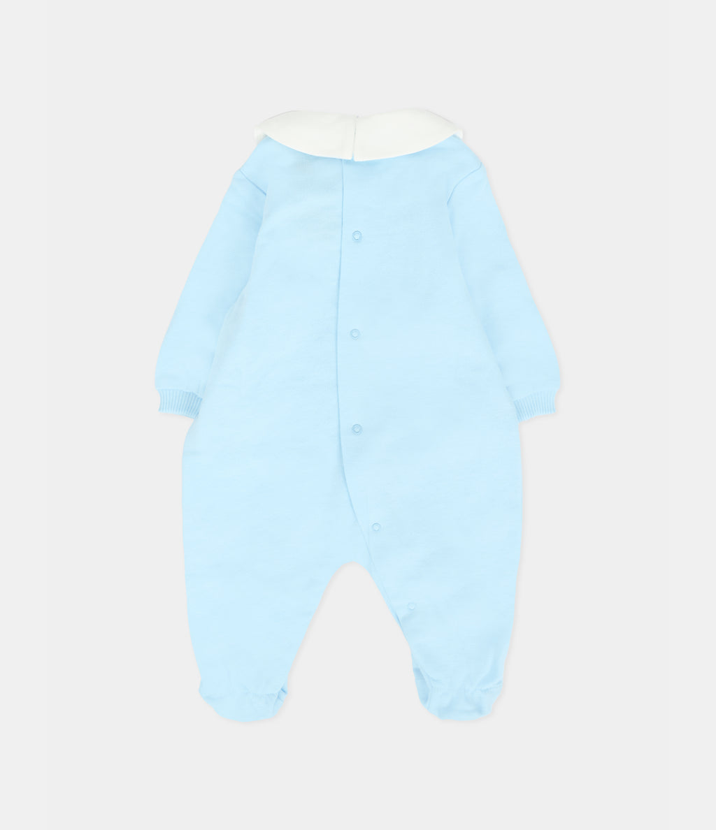 MOSCHINO KIDS SET featuring bear motif in light blue available at Lestyle Boutique Melbourne