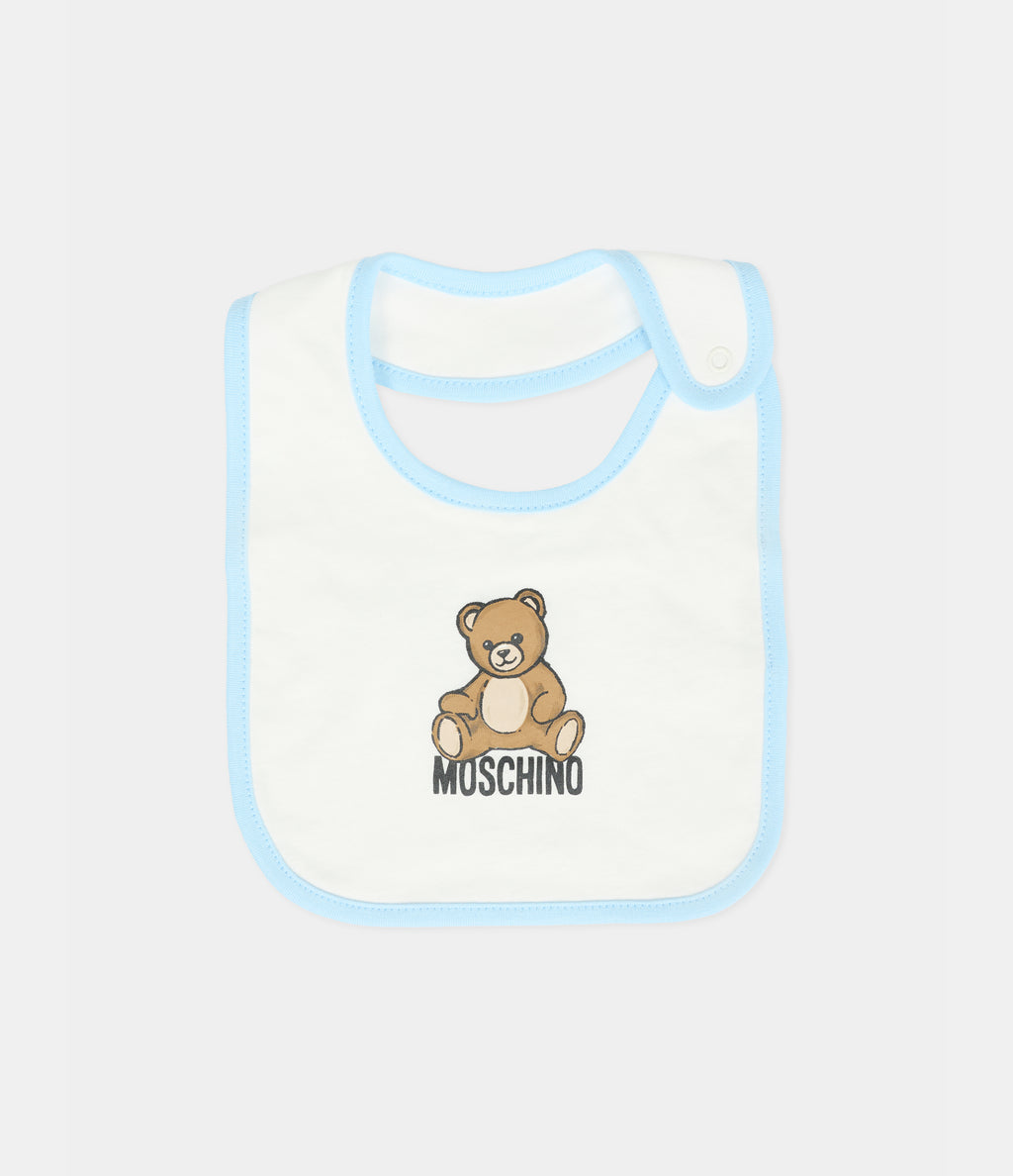 MOSCHINO KIDS SET featuring bear motif in light blue available at Lestyle Boutique Melbourne