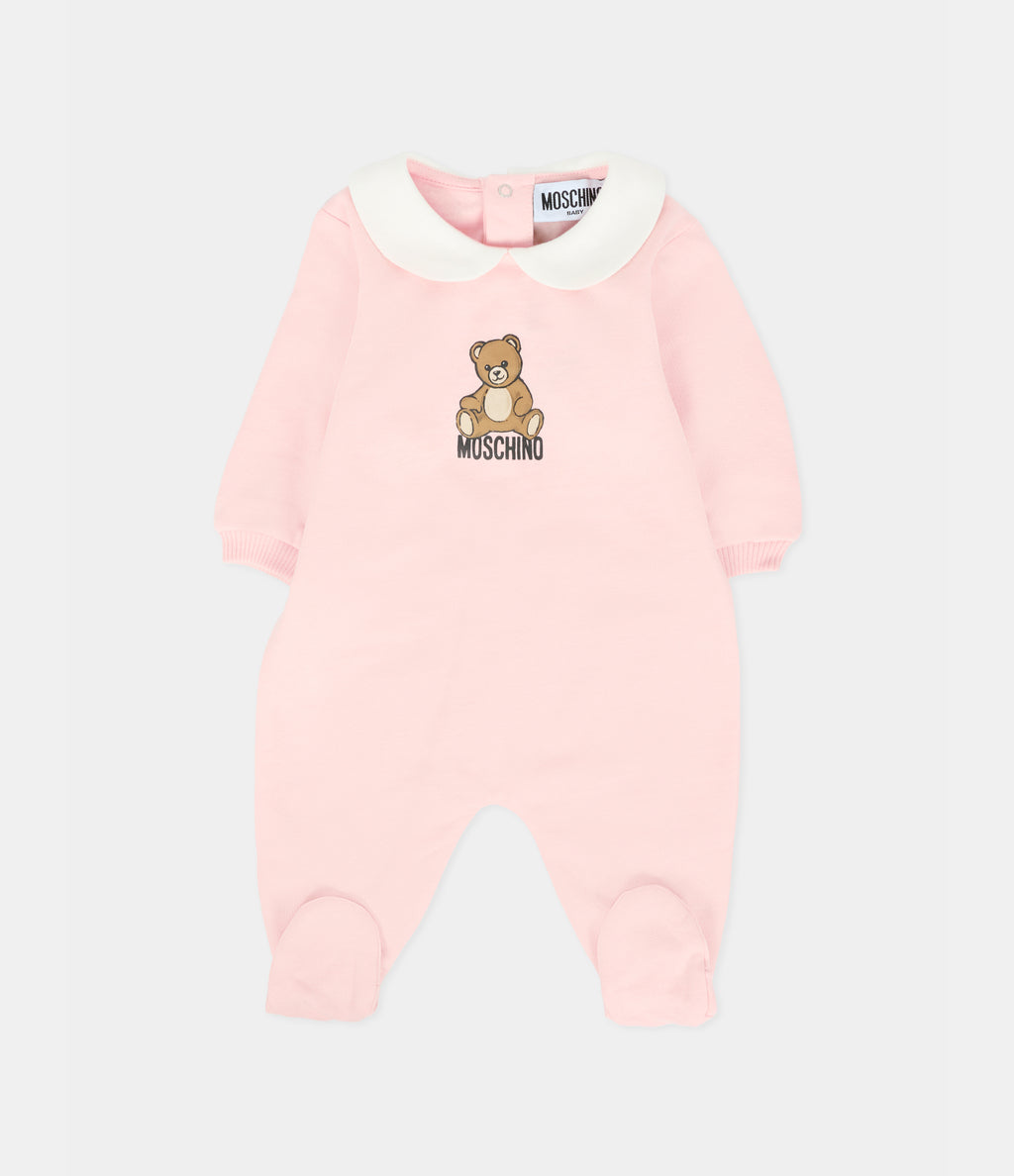 MOSCHINO KIDS BABYGROW SET featuring teddy bear design available at Lestyle Boutique Melbourne
